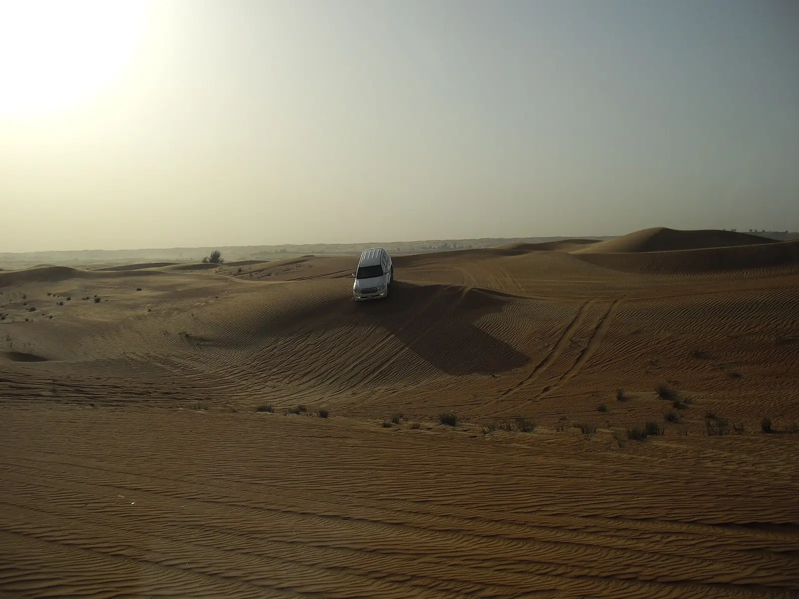 4x4s on the sand dunes during a desert safari outside Dubai