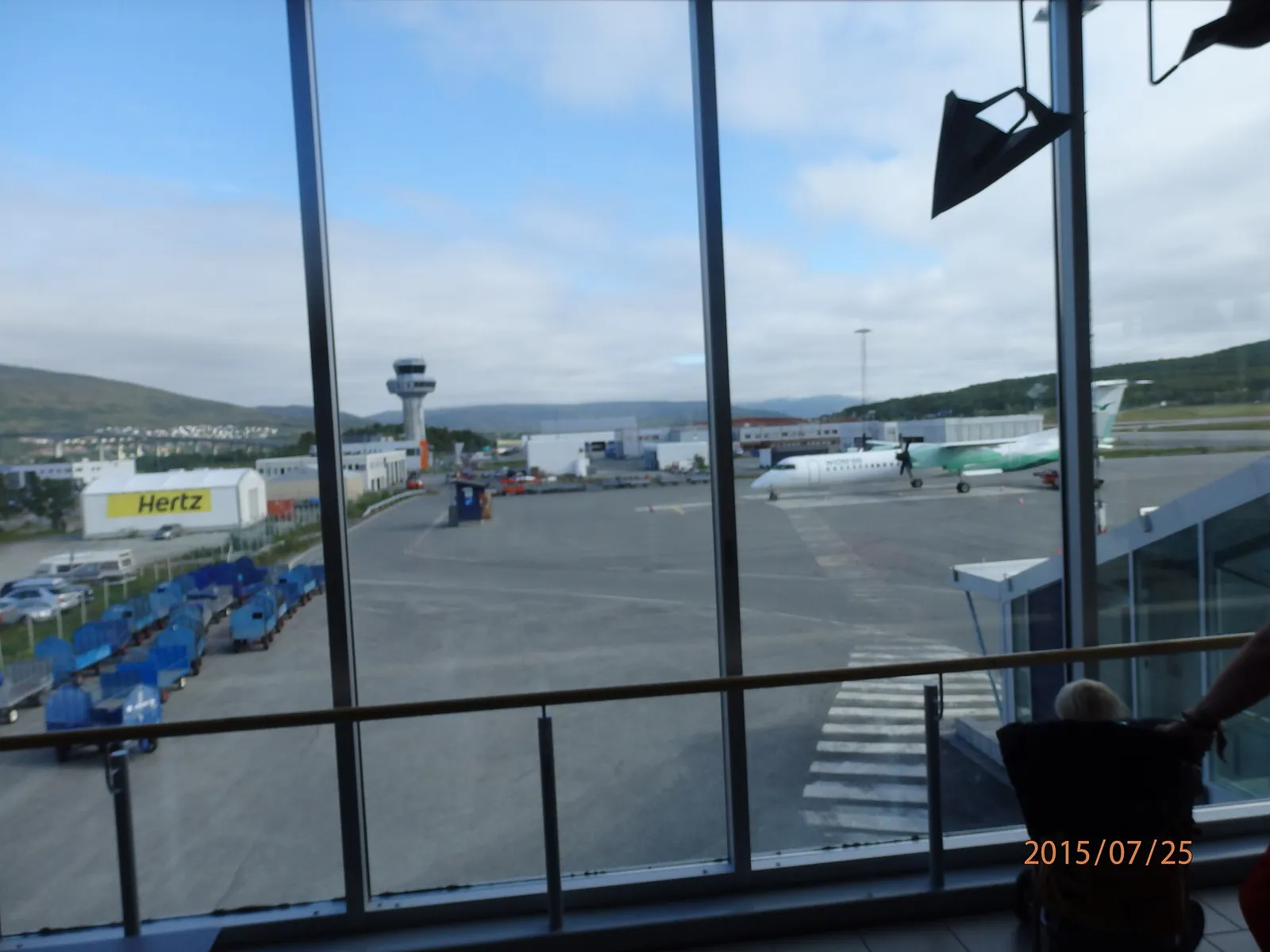 Terminal building at Tromsø Airport Langnes in northern Norway